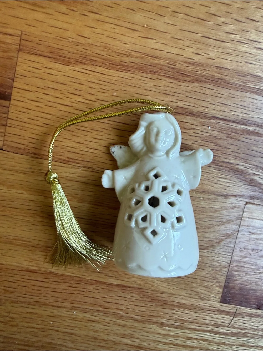 Lenox Angel Wishes Snowflake Bell Ornament new in box